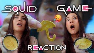 HALF KOREAN SISTERS REACTION TO *SQUID GAME* EP 3 (Dalgona Challenge) | 오징어게임 혼혈 자매 반응