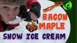 Bacon Maple Snow Ice Cream