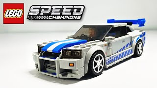 LEGO Speed Champions 76917 2 Fast 2 Furious Nissan Skyline GT-R (R34) Обзор (Review)