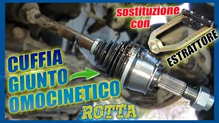 CUFFIA del Giunto Omocinetico dell'auto ROTTA! La sostituisco utilizzando L'ESTRATTORE SPECIALE