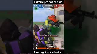 Extreme pro dad and kid plays PUBG mobile #pubgmobile #shorts