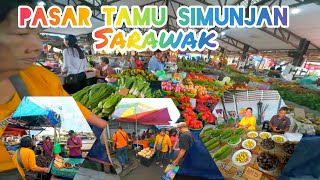 Jom Jalan2 Pasar Simunjan / Market Sayur Daging & Ikan / Meli Lauk Ba Simunjan