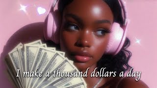 I Make $1,000 a Day Now! 💵 ROBOTIC 1 affirmation. Meditation + Subliminal + Visual Subliminal