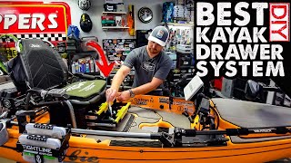 BEST Under The Seat Kayak Drawer System | DIY Tackle Storage and Kayak Mods