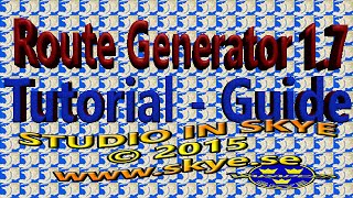 Route Generator Svensk Tutorial Guide