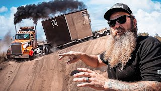 Truck Off-Roading with 100,000 lbs… STOP!! 🛑 We Lost The Trailer!