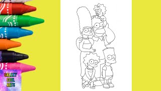 Simpson's Family Coloring Pages #coloring #coloring_pages #simpsons