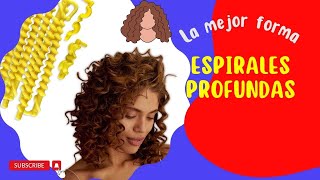 Cómo dominar los 𝓔𝓢𝓟𝓘𝓡𝓐𝓛𝓔𝓢 para cabello (💧con agua) sencillos pasos