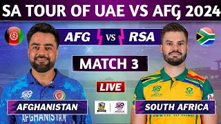 SOUTH AFRICA vs AFGHANISTAN 3rd ODI MATCH LIVE SCORES | AFG vs SA LIVE COMMENTARY | SA BAT