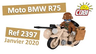 Cobi 2397 : Moto BMW R75 Afrika Korps, Test en Français (Speed Review FR 2020)