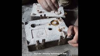 Brass Casting Engine Parts for the Livelihood with Amazing Skills #shorts