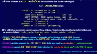 SQL 120 JOIN, LEFT OUTER JOIN