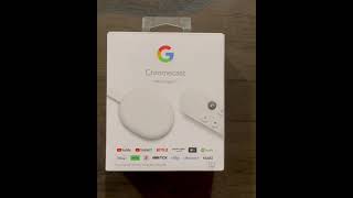 Unboxing and Setup of the Google Chrome Cast TV with Remote. Episode 112 / Part 1.