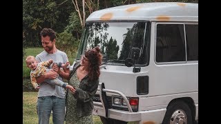 VAN LIFE ~ Family Bus Conversion Into Tiny House Vlog 1