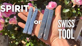 Victorinox Spirit vs Swisstool - Multitool Comparison