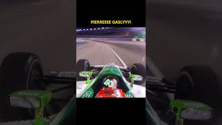 When a racing moment happens in IndyCar that reminds you of Pierre Gasly