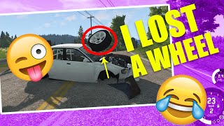 Is it important to have 4 wheels to drive a Car ? - BeamNG Drive | Logitech g29 + Shifter