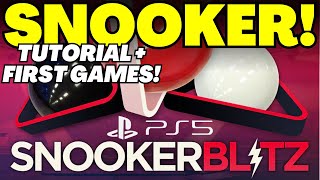 Snooker Blitz - Tutorial + First Games! - PS5 Gameplay