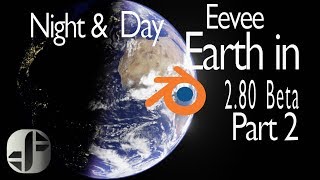 Blender 2.8 Tutorial | Eevee | How to make a planet | Part 2/4 - Dynamic day and night