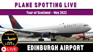 🔴Edinburgh Airport live stream - 🔴International plane spotting Monday 15th May #live #aviation