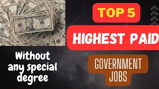 Top 5 government highest paid jobs after graduation in Hindi #mathsonfire #govtjobs #govt