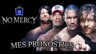 Pronostics de No Mercy 2016