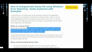 Two Ways to Create Dump File in Windows