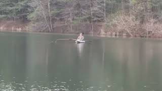 NEWTON POND DELAWARE BASS ON FLYROD