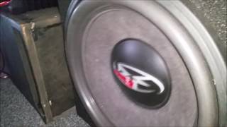 Rockford Fosgate Punch hx2 15inch subwoofer on a Power T3002 amp