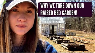 Why we tore down our raised beds