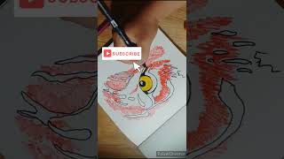 Drawing with Marker✍️🖋 #artdimple91 #art_dimple #shorts #yotubeshorts #shorts #drawing