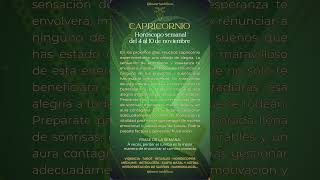 #CAPRICORNIO Horóscopo Semanal · Del 4 al 10 de noviembre #capri #horoscopo #horoscope