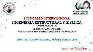 I CONGRESO INTERNACIONAL DE INGIENERÍA ESTRUCTURAL Y SÍSMICA