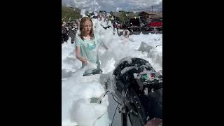 #FoamMachines It's a party with bubbles: Kids of all ages enjoy the easy to use foam party stuff