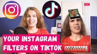 HOW TO USE INSTAGRAM FILTERS ON TIKTOK?! / Promote your Instagram on TikTok