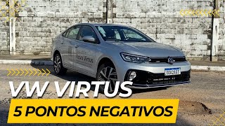 VW Virtus Highline 200 TSI: 5 coisas que você NÃO VAI GOSTAR no Volkswagen | GUIA DE COMPRA