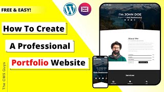 Create a Professional Portfolio Website using WordPress and Elementor Template | 2022 |