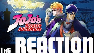 JOJO'S BIZARRE ADVENTURE 1x6 | FIRST TIME ANIME REACTION | TOMORROW'S COURAGE | JOJO VS BRUFORD!