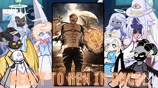 Hazbin Hotel Angels react to Escanor | Meliodas Lucifer | Charlie | Gacha life 2 | seven deadly sins