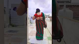 Aunty Saree Draping Modern Style | Saree Fashion | Tik tok saree Draping