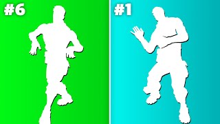 20 Most Used Fortnite Dances & Emotes! (Laugh It Up, Dance Moves, Take The L)