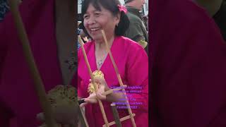 Indonesian Angklung - interactive session Lumino City #wellington Lantern Festival 2022 #newzealand