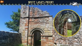 White Ladies Priory | English History | 4k Drone Footage