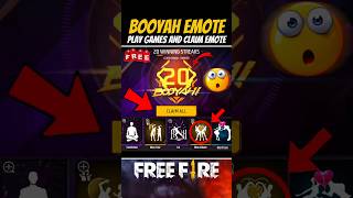 Free Booyah Emote🤯🔥 Play Game In Claim New Emote #shorts #trending #freefire