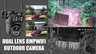 AI-Powered 8MP Wifi PTZ CCTV Camera With Dual Lens |  AI Auto Tracking