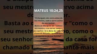 MATEUS 10: 24, 25 | SEJA COMO O MESTRE JESUS #cristo #jesus #deus