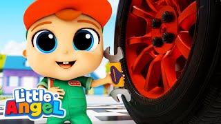 Baby John's Car Repair | Baby John’s Playtime Songs & Nursery Rhymes @littleangel