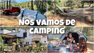 NOS VAMOS DE CAMPING 🏕 Nos llevamos de todo 🧳 🚘