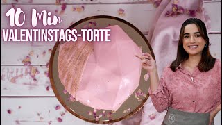 4 Zutaten VALENTINSTAGSTORTE  💝 I No Bake Diamantherz