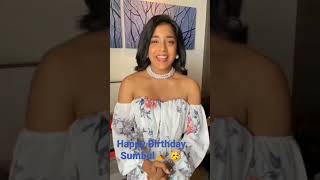 Sumbul Touqeer # Fahmaan # Imli # Status Song # Happy Birthday Sumbul# Shorts # YouTube shorts